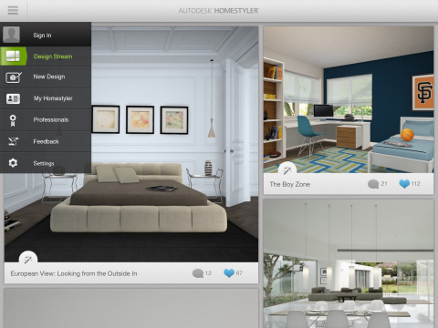 The new Autodesk Homestyler iPad app transforms your living space into a design playground. (Photo:  ... 