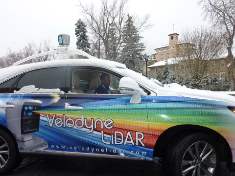 Velodyne LiDAR engineer Rick Yoder drives LiDAR car (Photo: Velodyne)