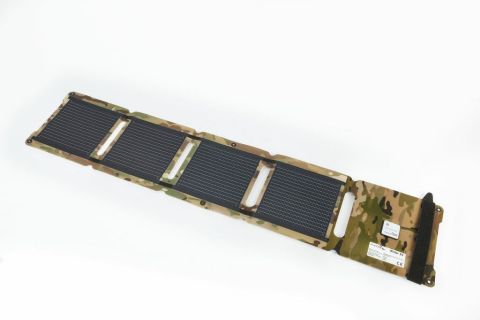 The Camouflage Kickr IV Portable Solar Charger (Photo: Business Wire)