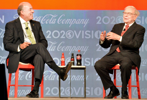 ATLANTA, April 24, 2013 – Muhtar Kent, Chairman and CEO of The Coca-Cola Company, conducts an on-sta ... 