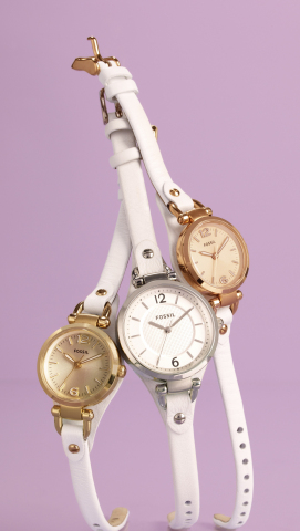 Fossil Goldtone, Silvertone and Rose Goldtone Watches, $75 - $95, available at Macy's (Photo: Busine ... 