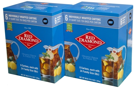Starting this week, Sam's Club members can purchase a case of six separately packaged Red Diamond te ... 