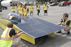 University of Michigan engineering students prepare solar car, designed with the help of Agilent ins ... 