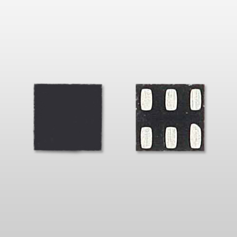 Toshiba small-size 1.0 x 1.0 mm leadless sMP6 package one-gate logic IC: TC7SZ32MX (Photo: Business  ... 