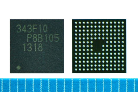 Toshiba: "TMPM343F10XBG", a microcontroller realizing highly accurate mechanical control (Photo: Bus ... 