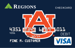 Regions Bank Introduces Auburn® Regions Visa® CheckCard (Photo: Business Wire)