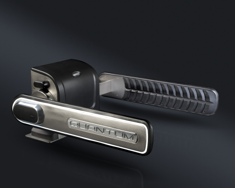 Q'Straint introduces Quantum, a revolutionary new fully automatic wheelchair securement system. (Pho ...