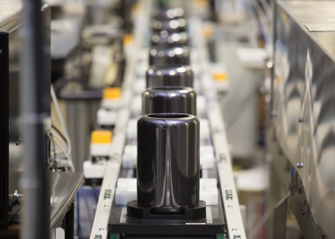The first of Apple's new Mac Pro rolls off the line. Designed and assembled in the US, the all new M ... 