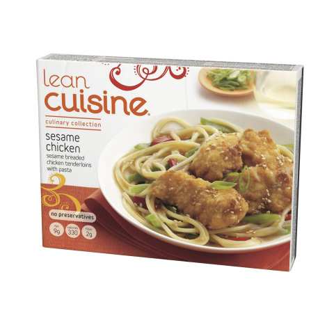 Sesame Chicken, one of 70 delicious varieties packed with 13 grams of protein, is part of the new LE ... 