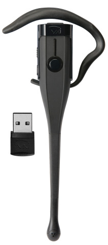 The VXi VoxStar UC Bluetooth headset lets users be heard clearly, by people and PCs.  (Photo: Busine ... 