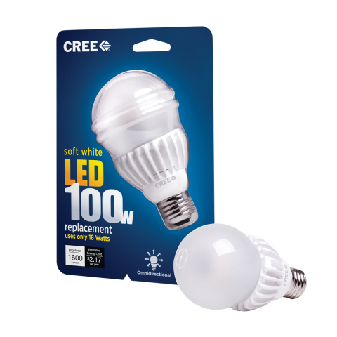 Cree's new 100-watt LED Bulb delivers no-compromise while being the lowest priced 100-watt LED repla ... 