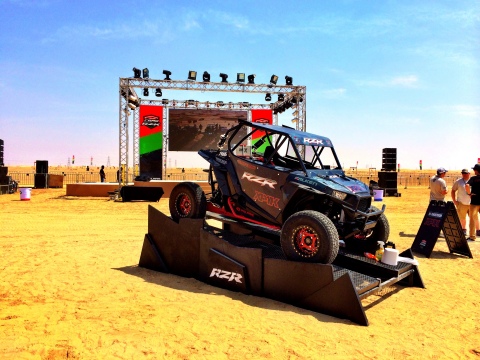 Setting up for Camp RZR UAE. (Photo: UTVUnderground.com)