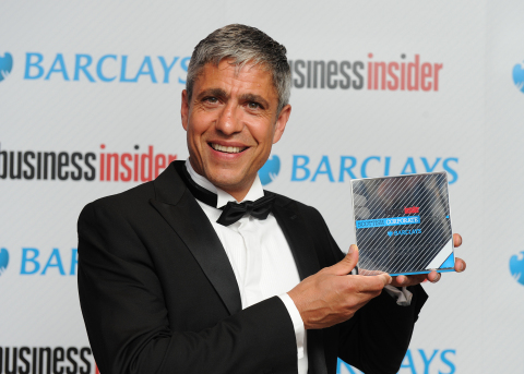 iomart's Director of Sales Tony Argyrou with Scottish Corporate Award. (Photo: Business Wire)