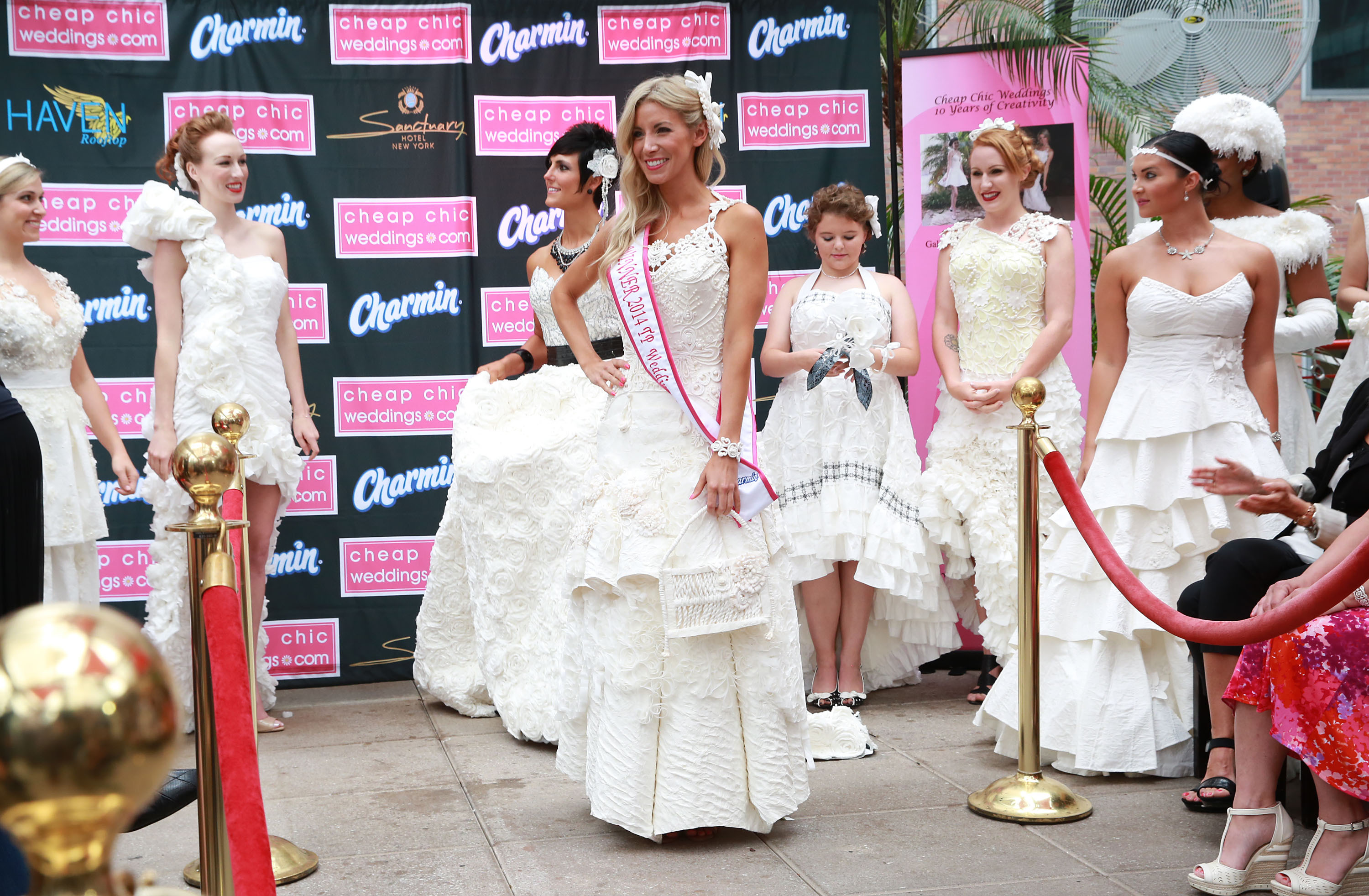 Winner Crowned At The 10th Annual Toilet Paper Wedding Dress Contest