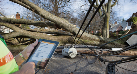 Ubisense Damage Assessment in the field (Photo: Business Wire)