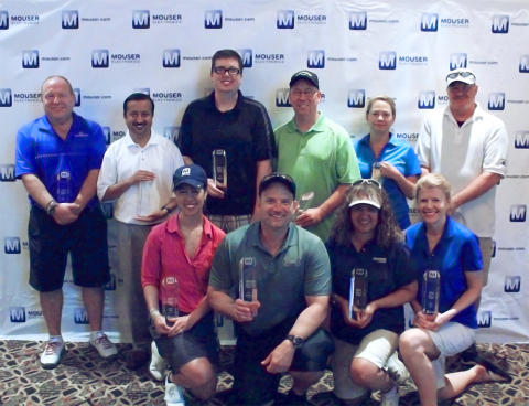 Mouser Electronics congratulates and honors its 2014 Best-in-Class Recipients. Pictured from left to ... 