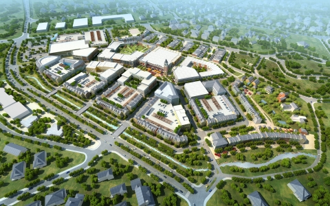 Cottonwood Redevelopment - Rendering of Birds Eye View (Photo: Business Wire)