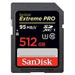 512GB SanDisk Extreme PRO SDXC UHS-I memory card 512GB SanDisk Extreme PRO SDXC UHS-I memory card