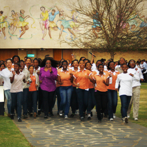 This week, Omron Healthcare provided pedometers to all students and staff at the Oprah Winfrey Leade ... 