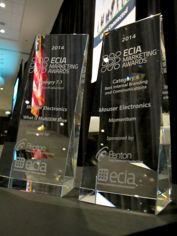 Mouser's Marketing Team was recognized for marketing excellence with six top awards from the Electro ... 