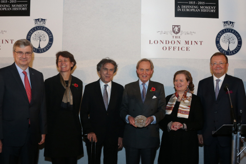 200 years in the making: Ambassadors of Allied powers receive Pistrucci's Waterloo Medal (Photo: Bus ... 