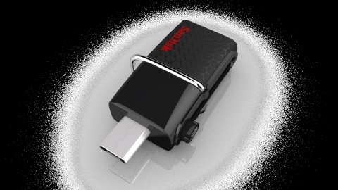 The SanDisk Ultra Dual USB Drive 3.0 features both a micro-USB and a high-speed USB 3.0 connector fo ... 