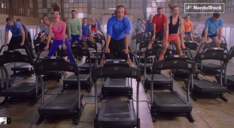 The World's Largest Treadmill Dance-Complete with 45 treadmills, professional dancers, and YouTube c ... 