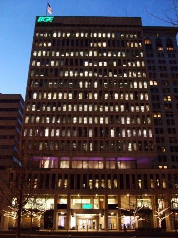 BGE joins the Baltimore Ravens in painting the town purple for the playoffs by illuminating its down ... 