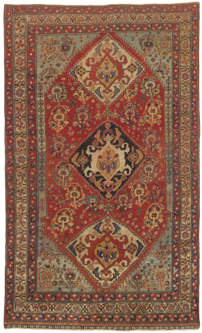 This 19th century Shishbaluki rug was one of the 