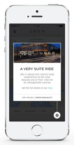 Starwood Hotels & Resorts Worldwide - SPG Uber Partnership (Photo: Business Wire)