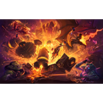A new magma-filled Adventure, Blackrock Mountain, is coming to Hearthstone: Heroes of Warcraft in April. (Graphic: Business Wire) A new magma-filled Adventure, Blackrock Mountain, is coming to Hearthstone: Heroes of Warcraft in April. (Graphic: Business Wire)