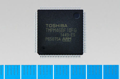 Toshiba: ARM(R) Cortex(R)-M4F-based microcontroller "TMPM46BF10FG" for secure communications control ... 