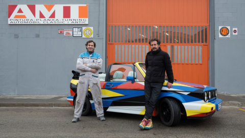 From the left: Toni Chinchilla and Jaime Gili and Cromax finished car; a project by Jaime Gili, cour ... 