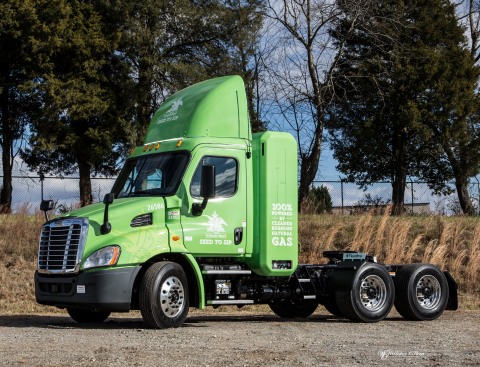 A Ryder CNG vehicle, currently deployed in the Anheuser-Busch fleet in Houston, TX. (Photo: Business ... 