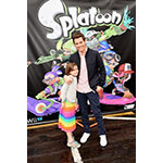 In this photo provided by Nintendo of America, James Marsden from Anchorman 2: The Legend Continues and his daughter Mary attend Nintendo's colorful Splatoon Mess Fest event at the Santa Monica Pier on May 15, 2015. In this photo provided by Nintendo of America, James Marsden from Anchorman 2: The Legend Continues and his daughter Mary attend Nintendo's colorful Splatoon Mess Fest event at the Santa Monica Pier on May 15, 2015.