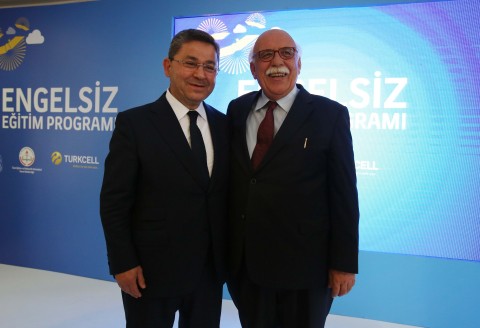 Mr. Nabi Avci, Minister of Education of Turkey, and Mr. Ahmet Akca, Chairman of the Turkcell Board,  ... 