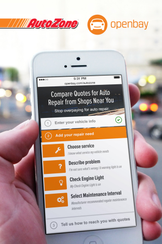 Openbay, the only nationwide online marketplace for auto repair, has partnered with AutoZone, Inc. ( ... 