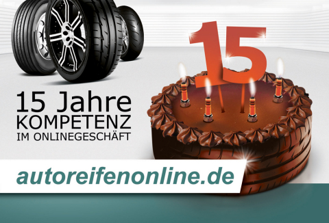 15 Jahre Autoreifenonline.de - der Onlineshop feiert mit seinen Kunden und einer Sparaktion. Foto: D ... 
