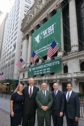 WBI Shares' five owners at the NYSE. (Photo: Business Wire)