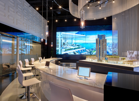 Planar Clarity Matrix LCD Video at the PARAMOUNT Miami Worldcenter (Photo: Business Wire)