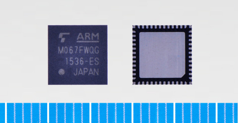 Toshiba: ARM Cortex-M0 core based microcontroller "TMPM067FWQG" with built-in USB device controller  ... 