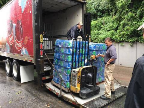 CCBCC employees make a delivery to NewSpring Church on Monday. Source: https://www.facebook.com/news ... 