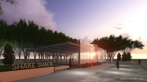 Rendering: Shake Shack, Uptown Dallas, The Crescent. View from north. (Photo: Business Wire)