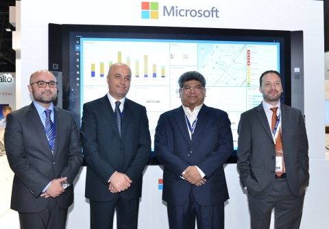 (L-R) Mr. Ahmed Waheed - Partner Business Manager, Microsoft Gulf, Mr. Samer Abu Ltaif, Regional Gen ... 