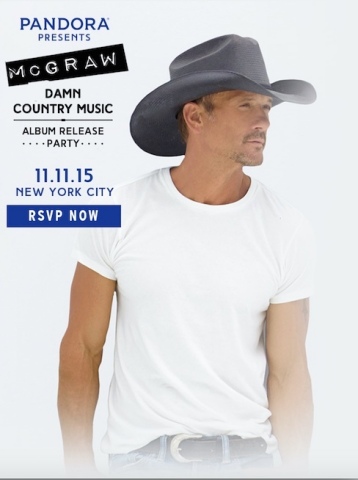 Pandora Presents: Tim McGraw (Photo: Business Wire)