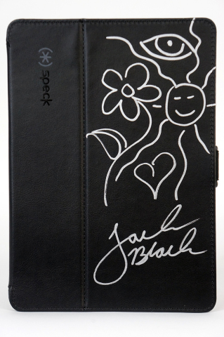 A Speck case for iPad Air 2 & iPad Air signed by Jack Black is up for auction in support of CHLA. (P ... 