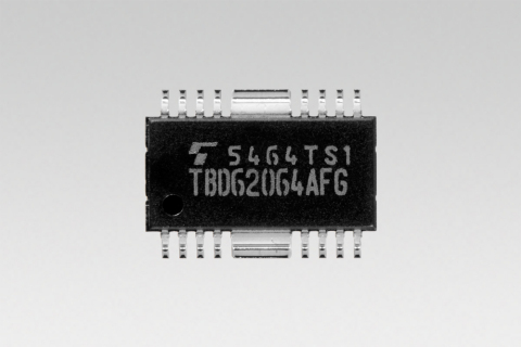 Toshiba: "TBD62064AFG", a DMOS FET transistor array with industry's first 1.5A sink-output driver. ( ... 