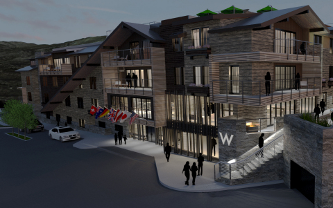 An exterior rendering of W Aspen, scheduled to open in 2017. (Photo: Business Wire)