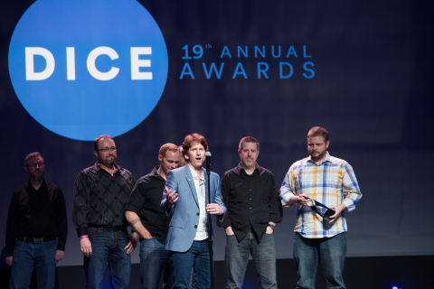 Todd Howard and the Fallout 4 team accept Game of the Year at 19th D.I.C.E. Awards in Las Vegas. (Photo: Business Wire)
