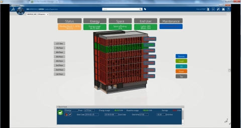 3D Experience of LifeCycle Tower ONE Building thanks to Dassault Systèmes'3DEXPERIENCE platform (Pho ... 